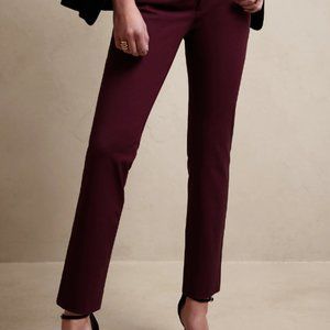Banana Republic Sloan Slim Pant, Dk Cherry, 4Petite - NWT